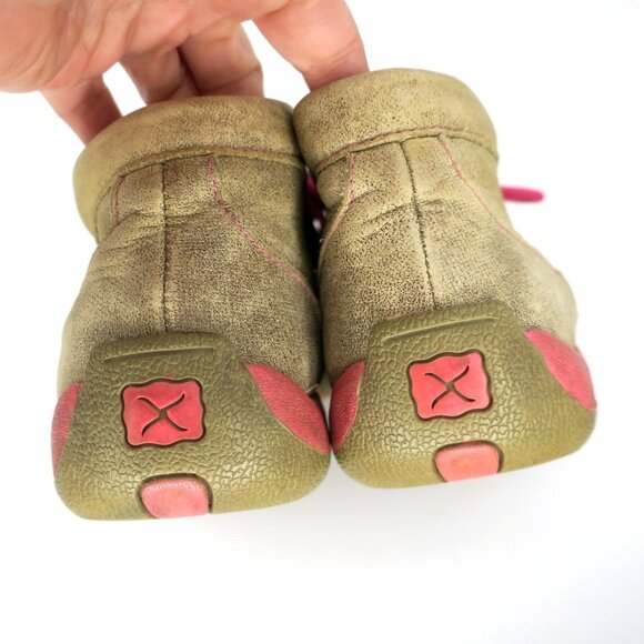 Twisted X Leather Pink Ribbon Chukka Boots Breast Cancer Awareness Women's 8.5 - Picture 5 of 7